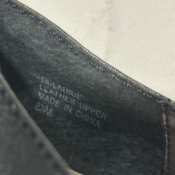 Tahari | Women’s Black Platform Contrast Leather Pump ‘Laurie’ - Picture 10 of 10